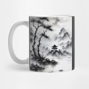 Chinese ink and water painting Mug